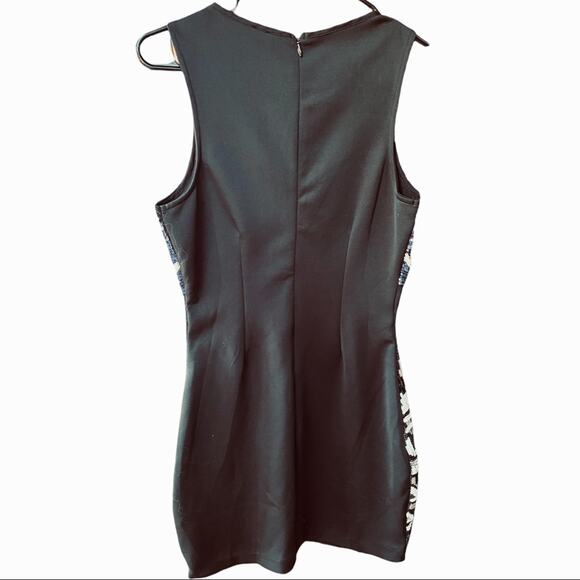 NWOT 2B Bebe Sequins BodyCon Sheer Netting Party Dress XS - Picture 5 of 6